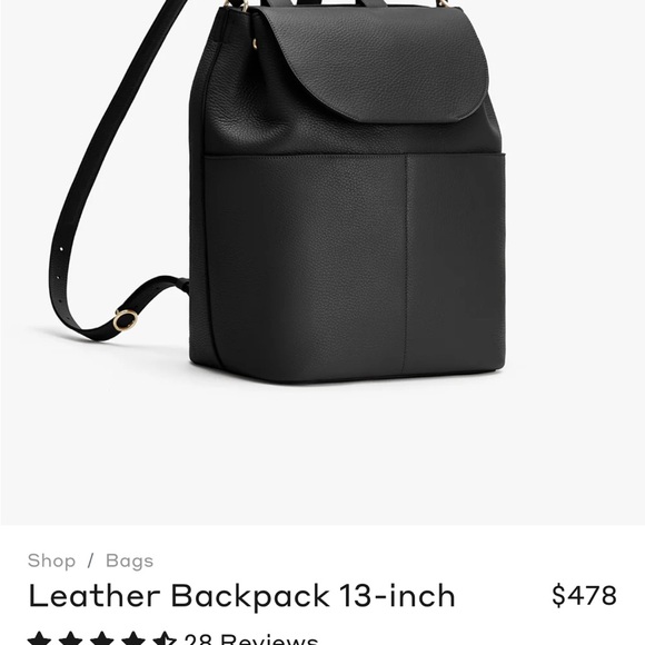 Cuyana Leather Backpack (Like New) - Picture 5 of 12